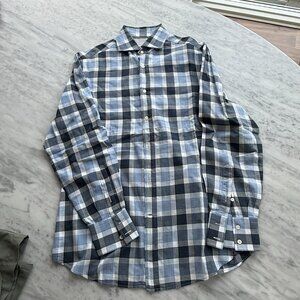 Brunello Cucinelli Easy-Fit Check Pattern Cotton Shirt